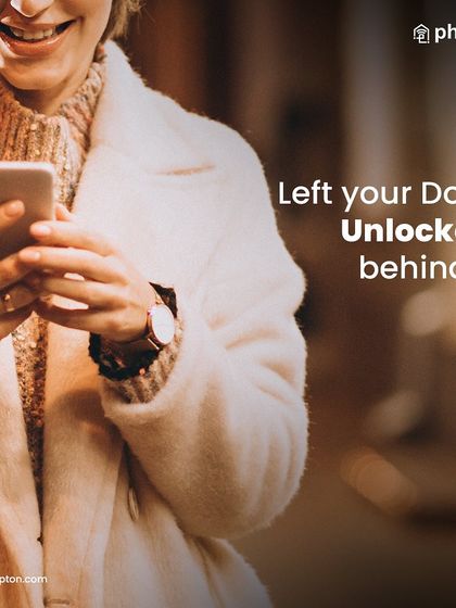 Left your door unlocked behind you? It's a common worry, but one you no longer need to have.