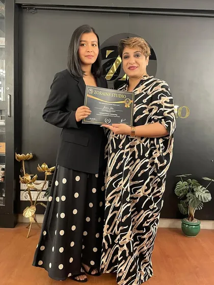 Congratulations on graduating from Zorain's Studio.