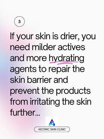 For drier skin types, the focus should be on milder actives and hydrating agents. This helps repair the skin barrier and prevents products from causing further irritation or dryness.