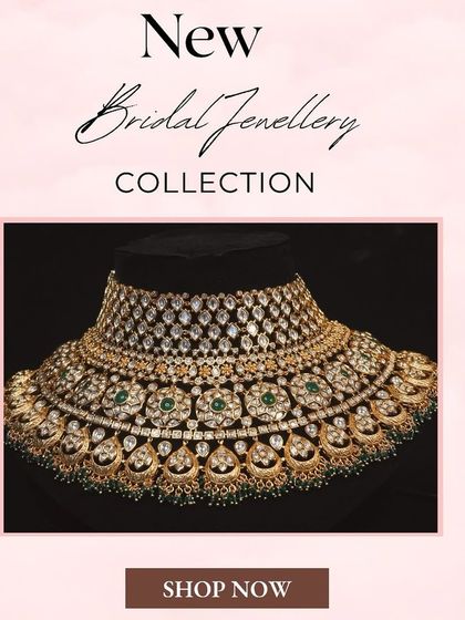 This magnificent Polki and Kundan choker with green accents is now available to rent. Visit our Mumbai store to see it in person.