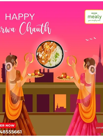 Breaking your Karwa Chauth fast should be with a meal that's truly special. This creative shows how you can order a delicious meal like our Paneer bowl to enjoy after the moon sighting.