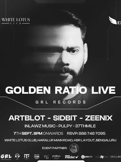 Supporting Golden Ratio Live at White Lotus Club. This event featured a massive lineup and mind-blowing visual production, making it a truly immersive experience.
