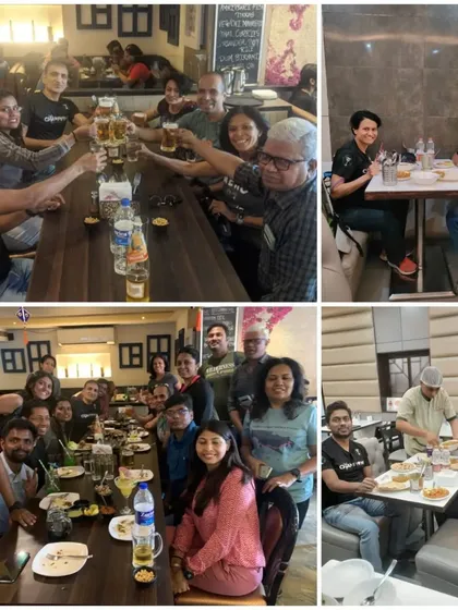 We work hard and celebrate harder! After smashing personal bests at the Tata Mumbai Marathon, we gathered for a well-deserved team celebration. It's about the shared journey and the friendships we build along the way.