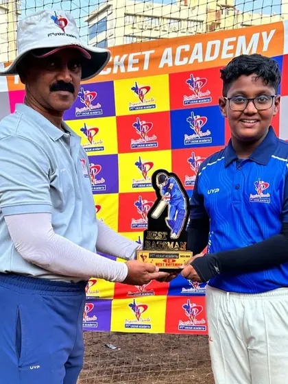 The Best Batsman award for the U-10 PTPL is presented to this young player for his impressive run-scoring throughout the league.