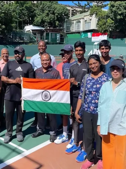 A proud moment for our player and the country. Ronit Gupta and his team are honoured by the High Commission of India in Mozambique after their ITF J30 doubles victory.