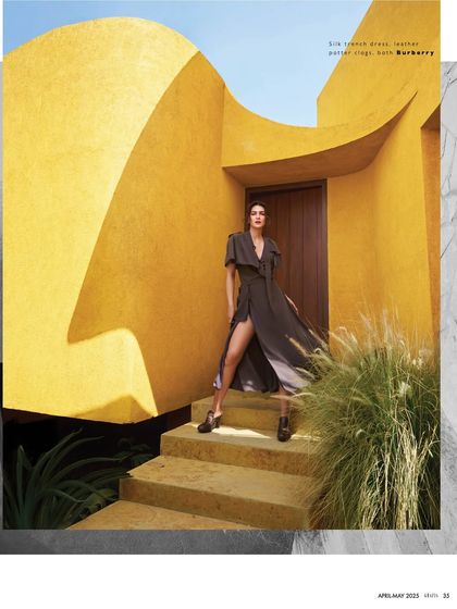 A duplicate of image 77, this powerful shot for Grazia India shows how our architectural entrance can be used to create dramatic and impactful fashion images.