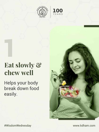 Mindful eating is a cornerstone of a yogic lifestyle. We teach that the first step to good digestion is to eat slowly and chew well, which helps the body break down food more easily.
