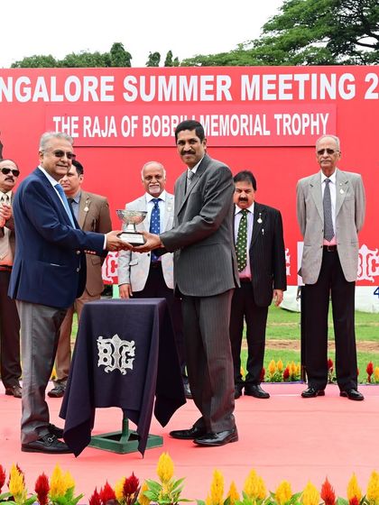The Raja of Bobbili Memorial Trophy presentation.