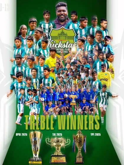 Success starts early. Our U-13 Titans made history by becoming Treble Winners, conquering the KSFA YPL, TAL Championship, and DPDL in a single season. We build champions from the ground up.