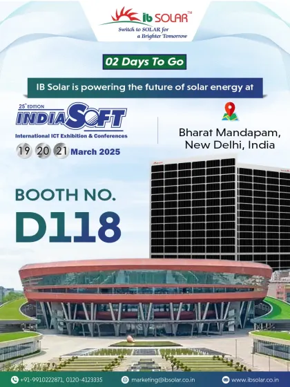 The "2 Days to Go" countdown for INDIASOFT 2025. This graphic highlighted the venue, Bharat Mandapam, and our booth number, building excitement for the international ICT exhibition.