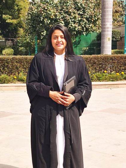 At the Delhi High Court, ready to argue a case. My goal is not just to win a verdict but to challenge the status quo and rewrite the rules where needed.