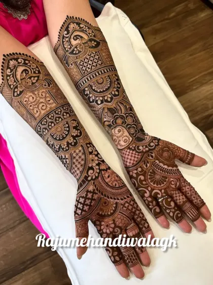 Raju Mehendi - Bridal Mehendi Intricate Patterns & Florals photo 15