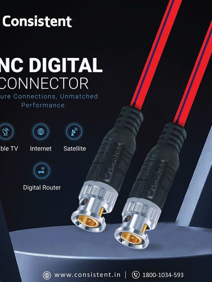 The BNC Digital Connector is essential for secure, high-performance connections in any surveillance system. Its bayonet-locking mechanism ensures a stable connection with minimal signal loss for cable TV, internet, or satellite applications.