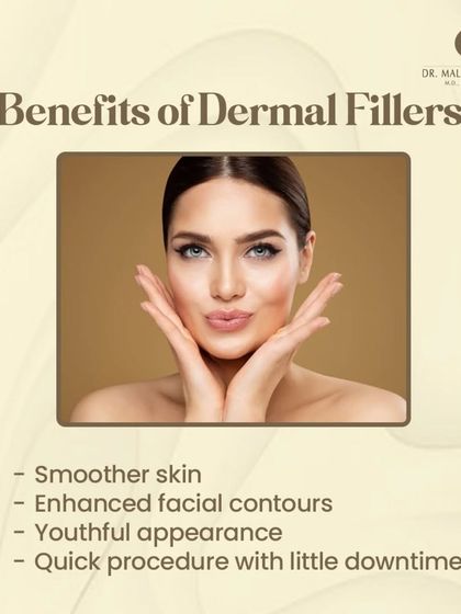 The benefits of dermal fillers include smoother skin, enhanced facial contours, and a more youthful appearance. The procedure is quick, with minimal downtime, making it a popular choice for facial rejuvenation.