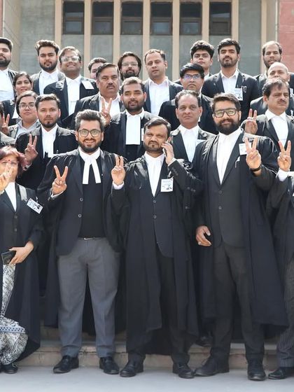 With Team Rukban Tyagi at the Delhi High Court during the bar elections. A strong bar association is essential for a healthy justice system.