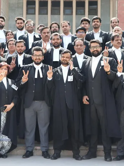 With Team Rukban Tyagi at the Delhi High Court during the bar elections. A strong bar association is essential for a healthy justice system.