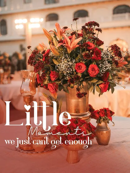 Weddings are about the little moments. This image of a beautiful floral centerpiece is a reminder that while I manage the big picture, I never lose sight of the small details that make a wedding magical.