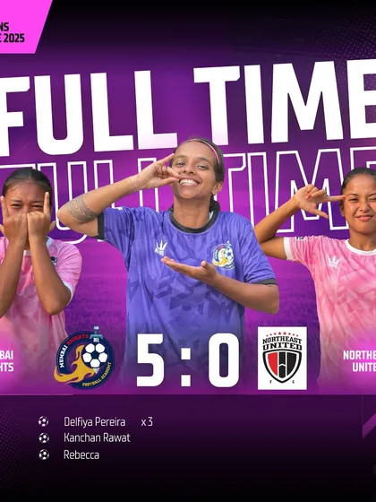A fantastic 5-0 win in the IWL, with a hat-trick from our striker Delfiya.