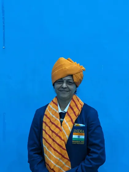 **Flag Bearer for India.** A moment of immense pride as our athlete, Arjuna Awardee Ms. Parul Parmar, was chosen as the flag bearer for the Indian contingent at the Para Asian Games 2023.