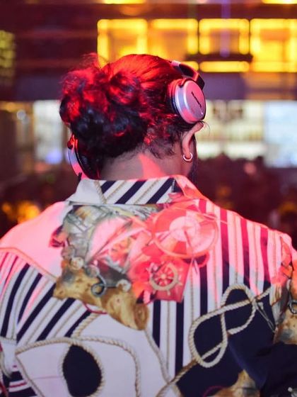 These shots capture me in my element, from different angles and at various events. Each one is a glimpse into my life as a music maker, focused on the craft and connecting with the crowd.