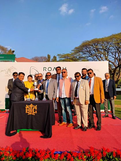 The Roach Lifescapes Bangalore Juvenile Million trophy presentation. We offer a premium platform for real estate companies to connect with high-net-worth individuals and investors.