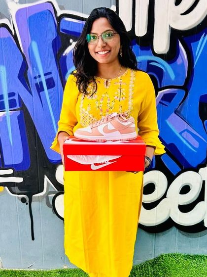 She stopped by and found the perfect pair. We love helping our customers find what they're looking for.