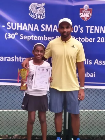 Another win for Trisha Bhosale, this time at the MSLTA Suhana Smart Under 10 tournament in Mumbai.