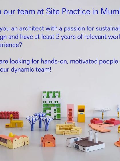 Site Practice in Mumbai is hiring an Architect.