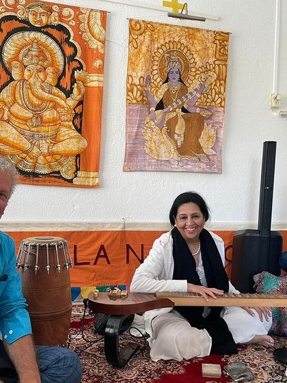 Our first concert of the tour in Groningen, Netherlands, was a huge hit with the Dutch audience. Here I am with my new band, rehearsing for our next show in Amsterdam.