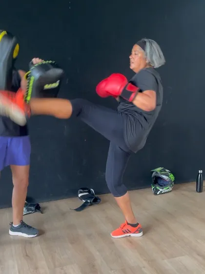 This powerful kick from our Courtyard Community workshop shows that age is just a number.