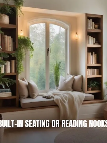 Unusual Element: Built-in Seating or Reading Nooks. A custom window seat with built-in bookshelves creates a cozy, functional corner that maximizes space and adds charm.