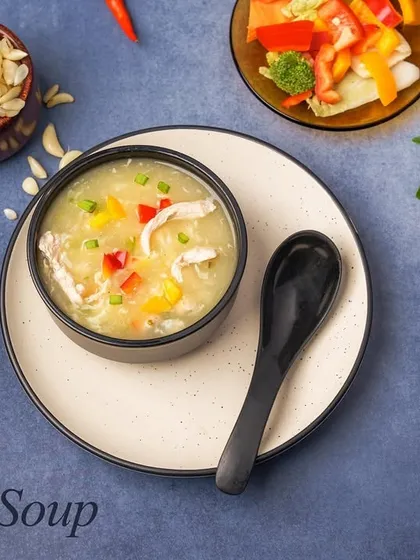 The Delight Soup is a creamy and flavourful house special. It's a comforting soup that is perfect for any weather.