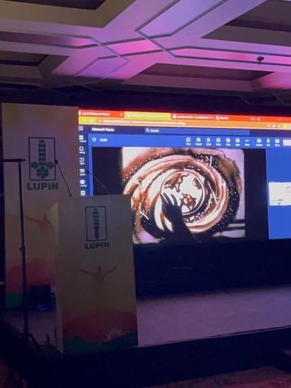 This was my third time performing for Lupin, this time for a logo reveal in Lucknow. It is a blessing to have clients who trust in my art repeatedly.