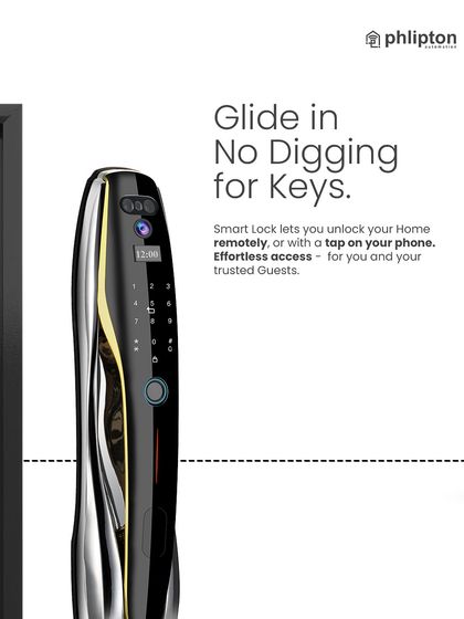 Glide into your home without ever digging for keys. This smart lock allows you to unlock your door remotely through your phone, providing effortless access for both you and your trusted guests.