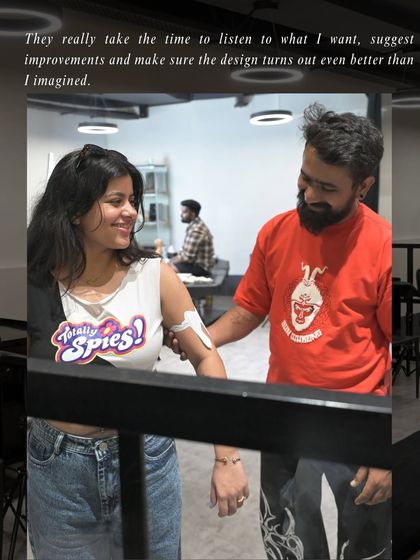 "They really take the time to listen to what I want, suggest improvements and make sure the design turns out even better than I imagined." The collaborative process in action.