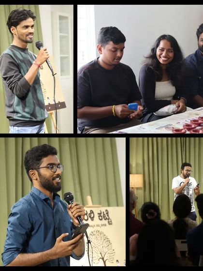 Performers and audience members interacting, creating a true community feel.