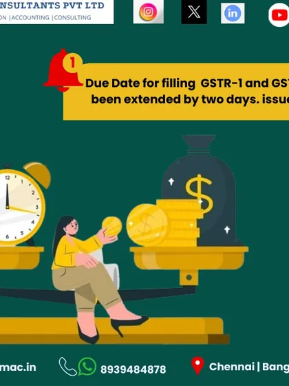 The government sometimes extends deadlines for filing GST returns like GSTR-1 and GSTR-3B. This image announces a two-day extension by the CBIC. I keep my clients updated on all such changes so they can manage their filing schedules effectively.