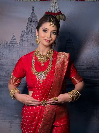 South Indian Bridal Drapes photo 25