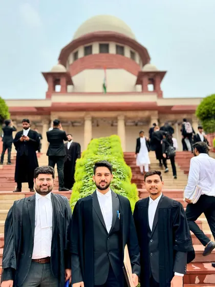 With my team on the iconic steps of the Supreme Court. Each visit is an opportunity for my interns to observe court proceedings and absorb the atmosphere of high-stakes legal practice.
