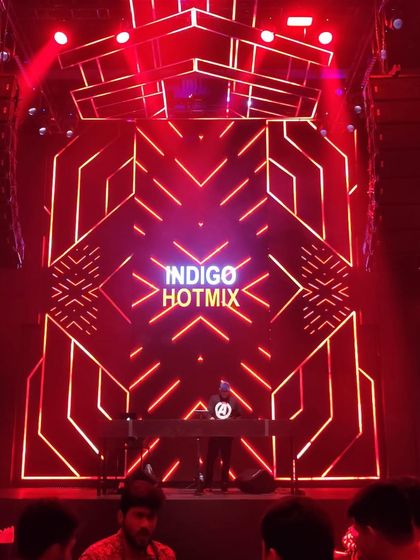 Another angle of my warmup set for the Indigo Hotmix radio show. The production at Sunburn is always top-notch, providing the perfect backdrop for any set.