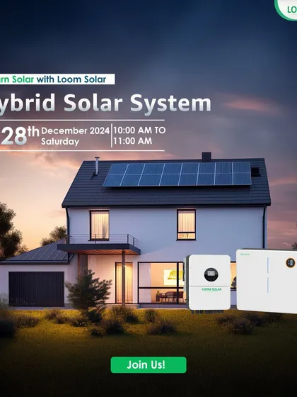 Join our free online 'Learn Solar' program to understand Hybrid Solar Systems. Discover how combining solar panels with battery storage can provide your home or business with uninterrupted, reliable power.