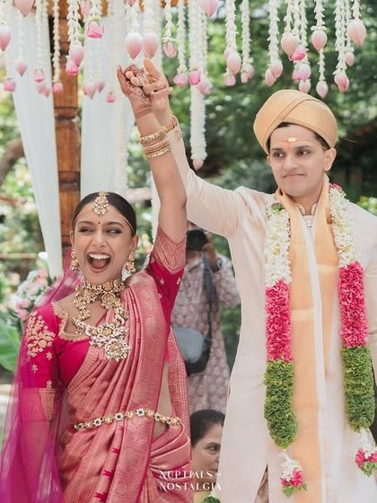 The couple's jubilant expressions capture the excitement of being pronounced husband and wife at our heritage venue.