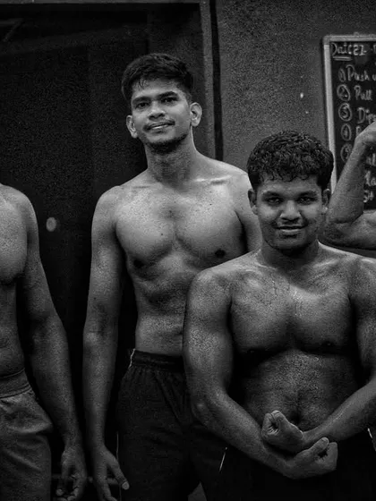 The results of hard work. This isn't about posing; it's about showing the strength and conditioning that comes from consistent training and discipline.