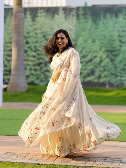 A joyful twirl at the JITO community event. Even at corporate functions, I bring a sense of fun and celebration to my role.