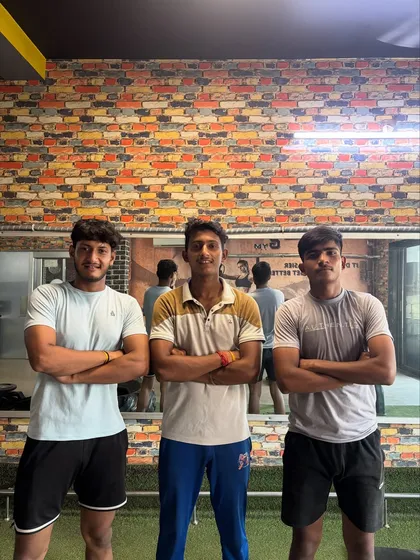 A confident pose from our players at the gym. Strength and conditioning are vital for a modern cricketer.