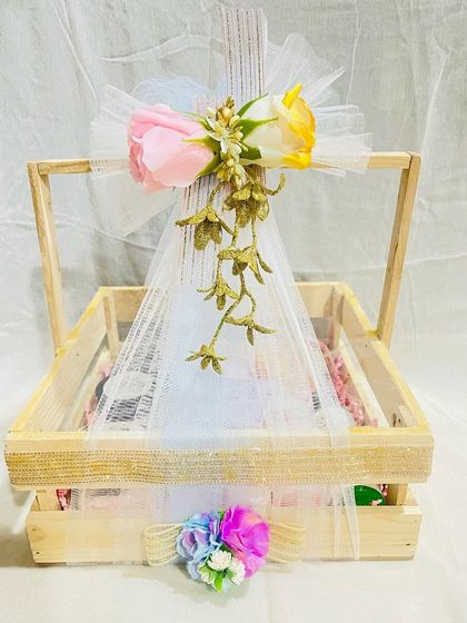 This premium Women's Day hamper was customized for a client and included 10 of our best products. The beautiful wooden crate packaging makes it an extra special gift.