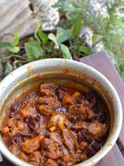 Another look at the Safari Murg, a star dish from my Hyderabad Curries special menu. It's a recipe I'm very proud of and was even featured in the papers!