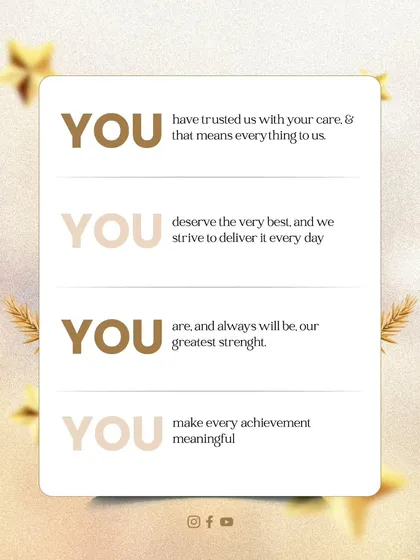 Our 36-year legacy is built on one simple principle: you, the patient, are at the center of everything we do. You have trusted us with your care, and that means everything to us.