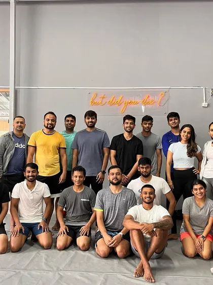 The full crew after a glute-focused workout. Stronger together.