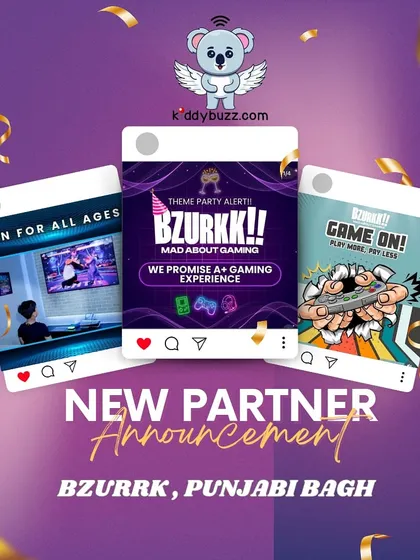 Level up your fun with our new partner, Bzurrk in Punjabi Bagh! This gaming zone offers an A+ experience, and you can unlock 10% off on tickets when you book through Kiddybuzz.